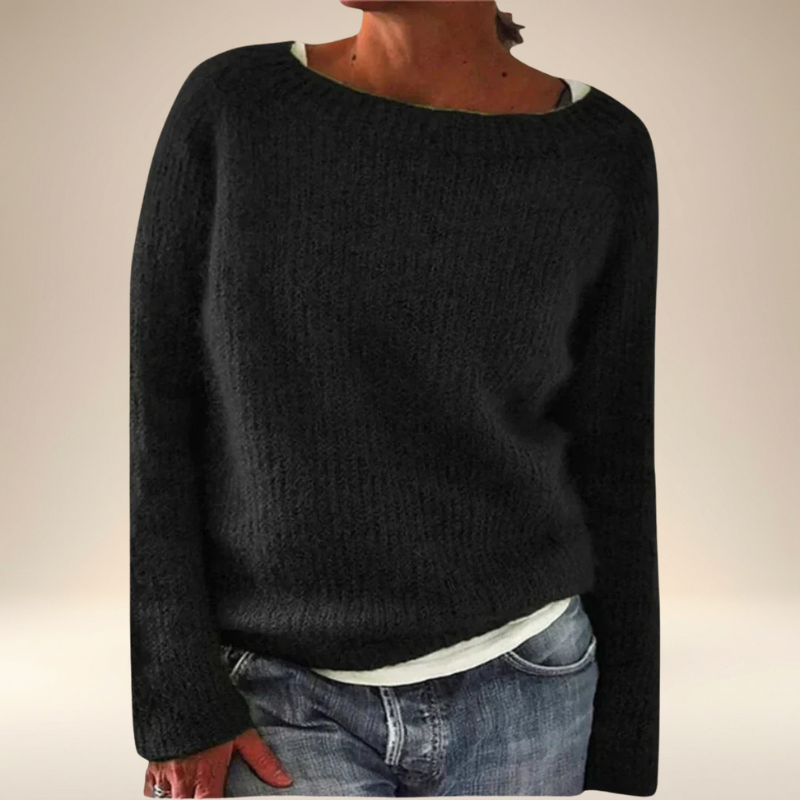 Carmelle™- Komfortabel Genser i Svart