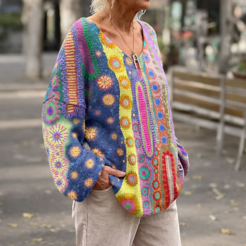 Arabella™- Retro Strikket Genser