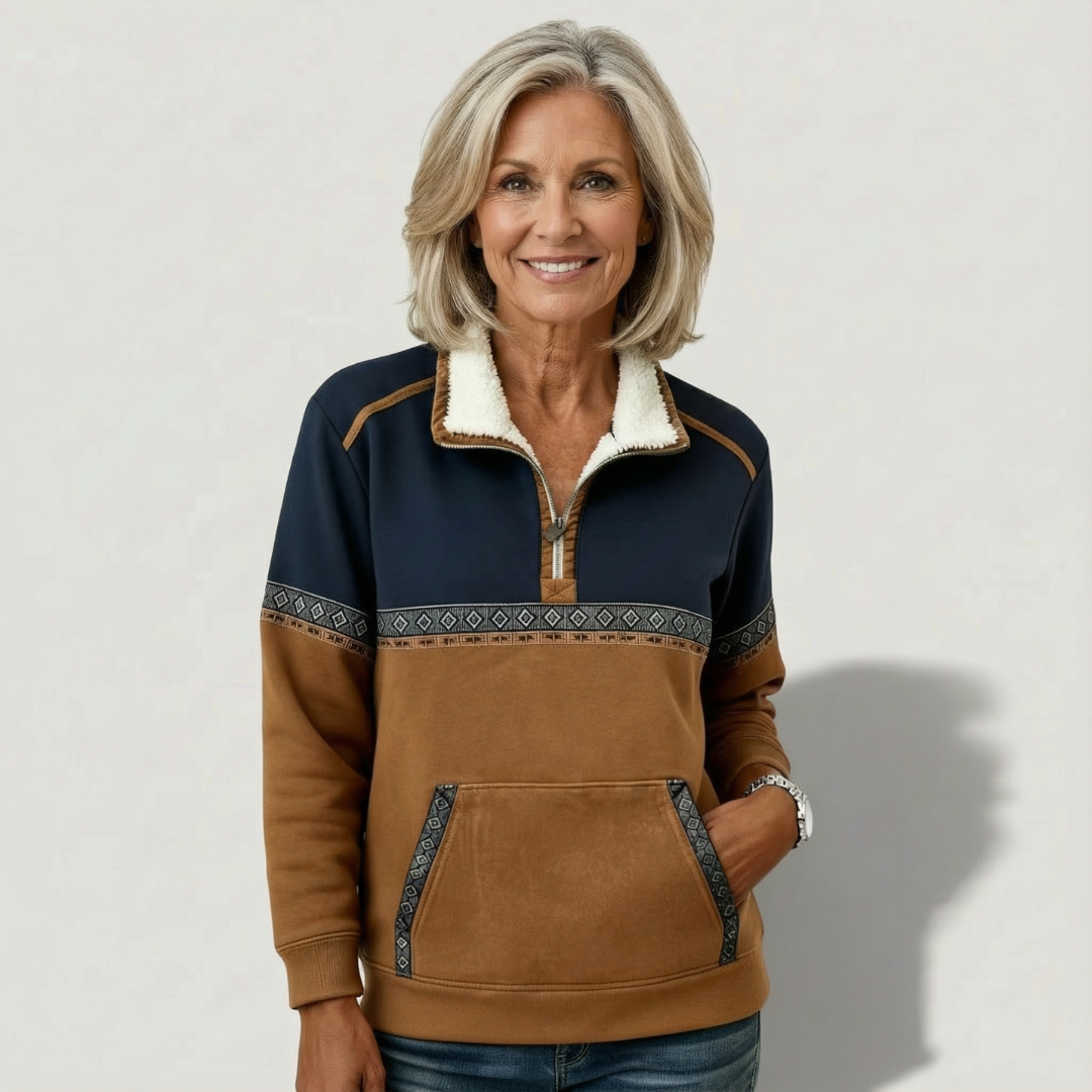 Amara™- Koselig Halv Zip Sweater