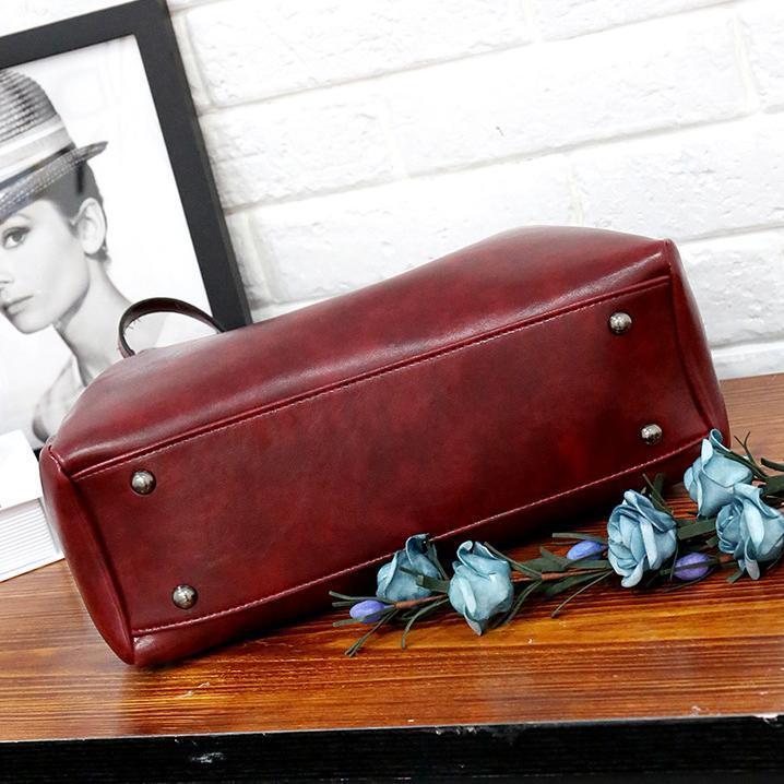 Riley™-Vintage mykt 4-delt skinnveskesett