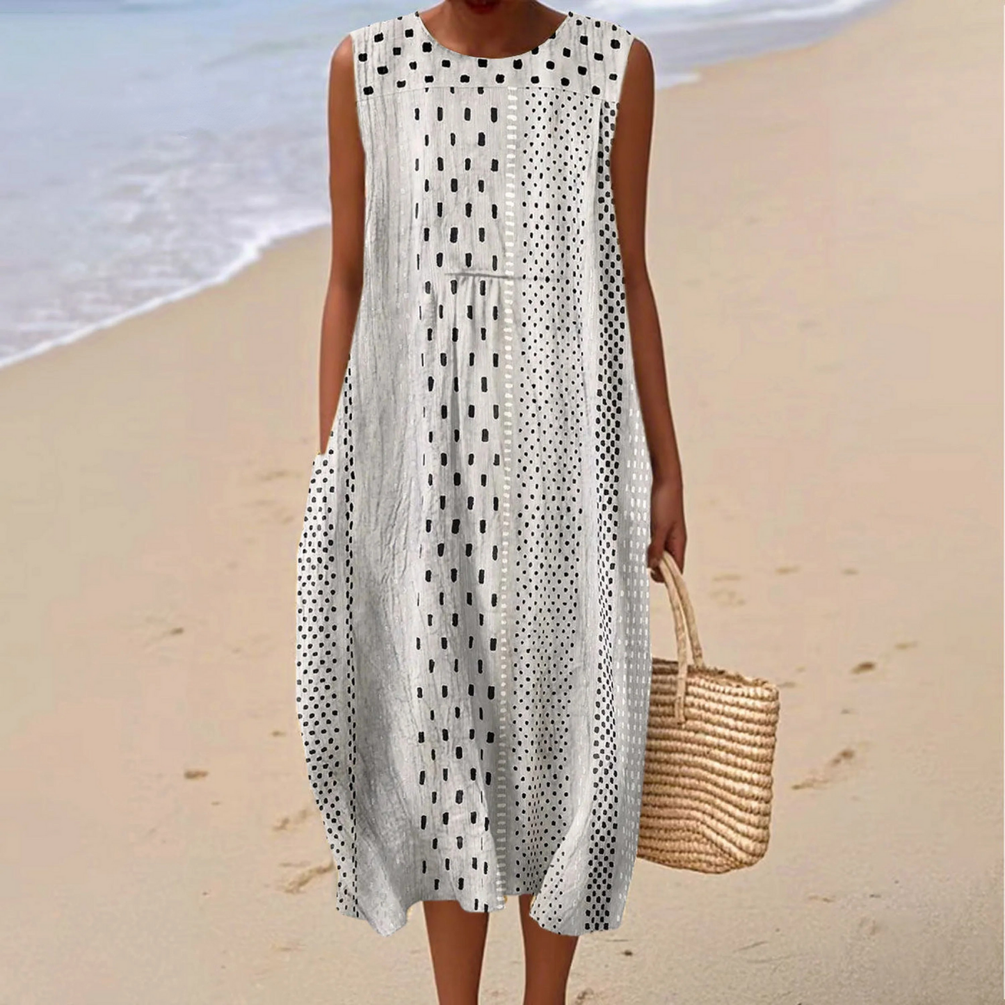 Celestine™ - Vintage Kunst Kjole med trykk