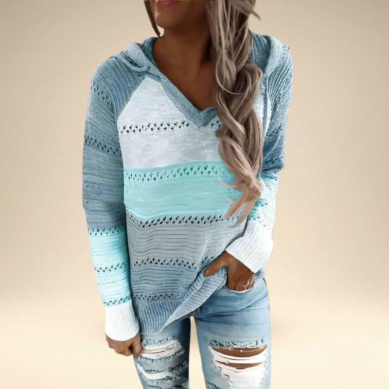 Aiche™ - Strikket Langermet Hoodie