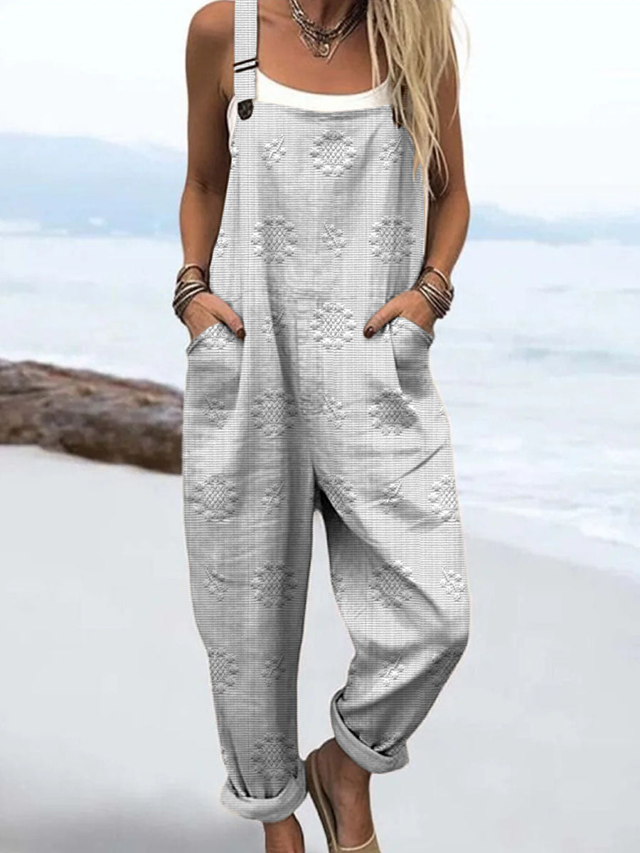 Chloe™ - Avslappet mønstret jumpsuit