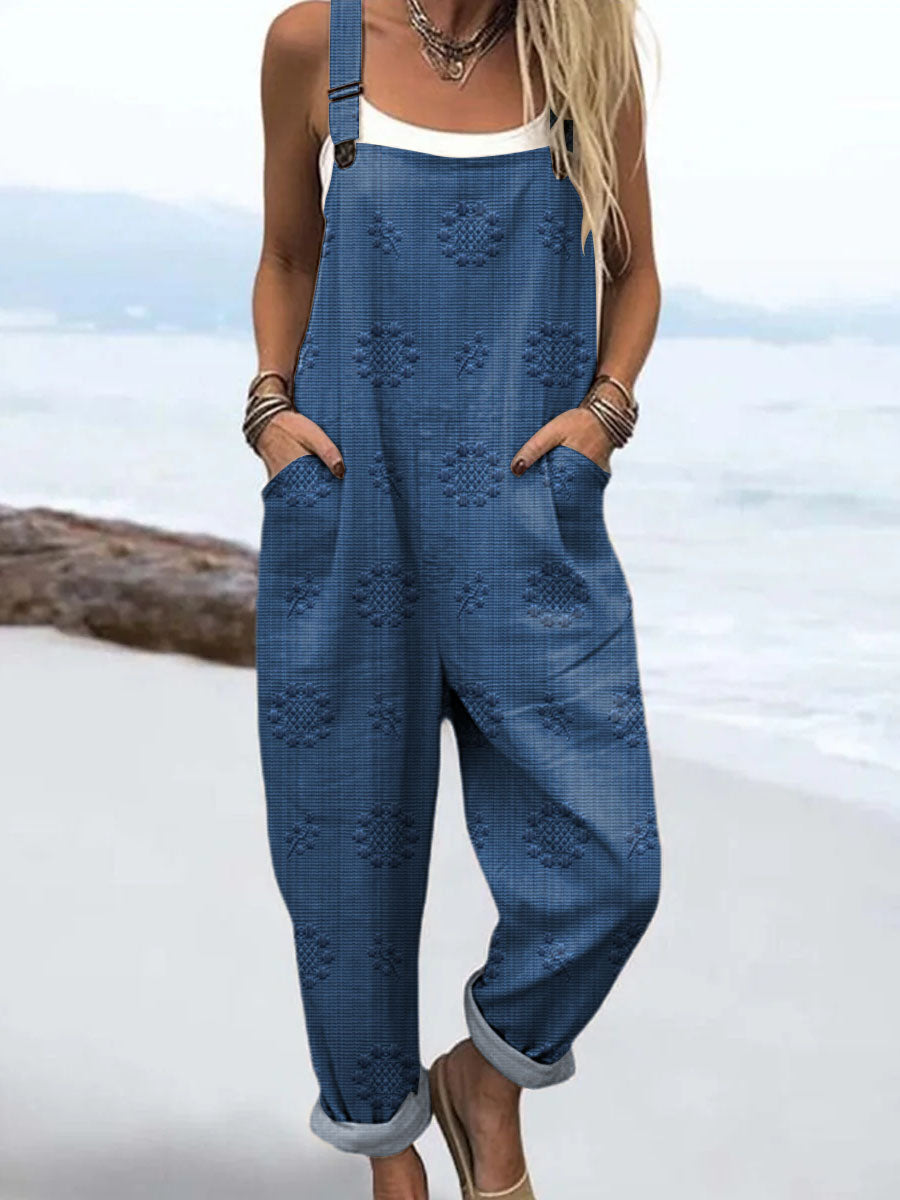 Chloe™ - Avslappet mønstret jumpsuit