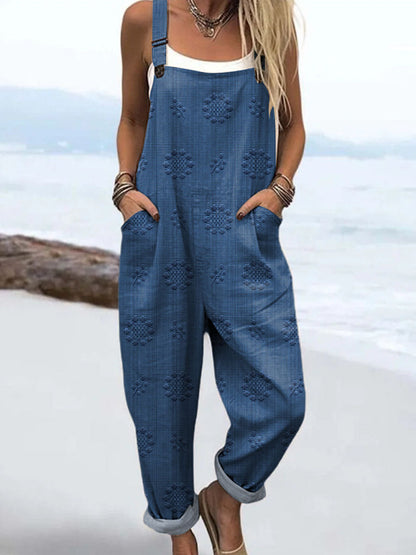 Chloe™ - Avslappet mønstret jumpsuit