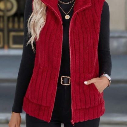 Elaine™- Varm Ribbet Fleecevest