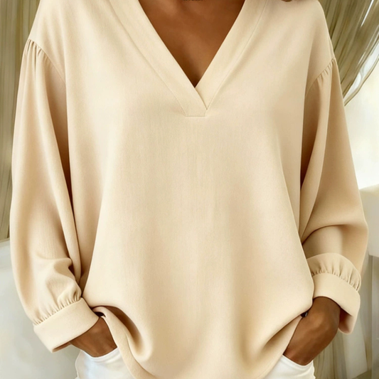 Aveline™ – Løs V-hals Sweater