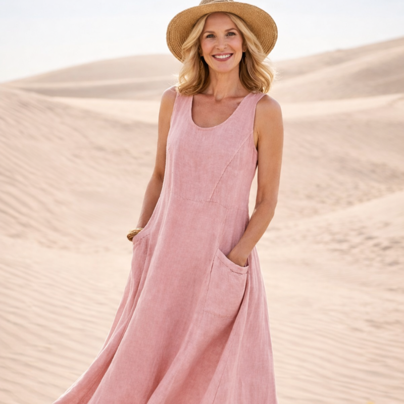 Alicia™ – Ermeløs Maxi Kjole