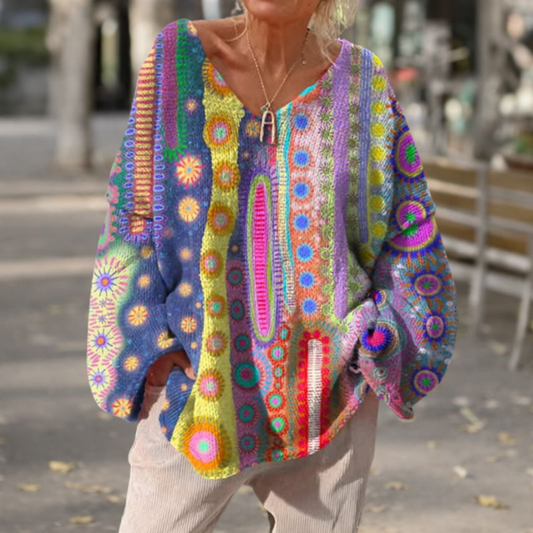 Arabella™- Retro Strikket Genser