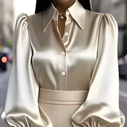 Aiza™- Satengskjorte