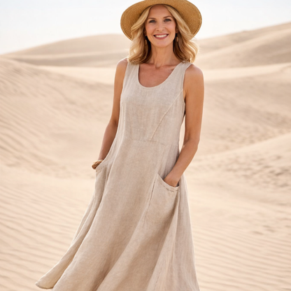 Alicia™ – Ermeløs Maxi Kjole