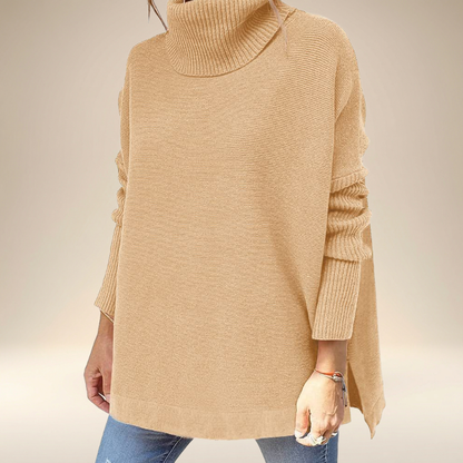 Annelore™ – Høyhalset Lang Strikkegenser