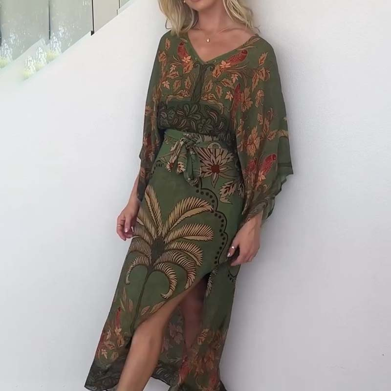 Deborah™ – Mønstret Maxi Kjole