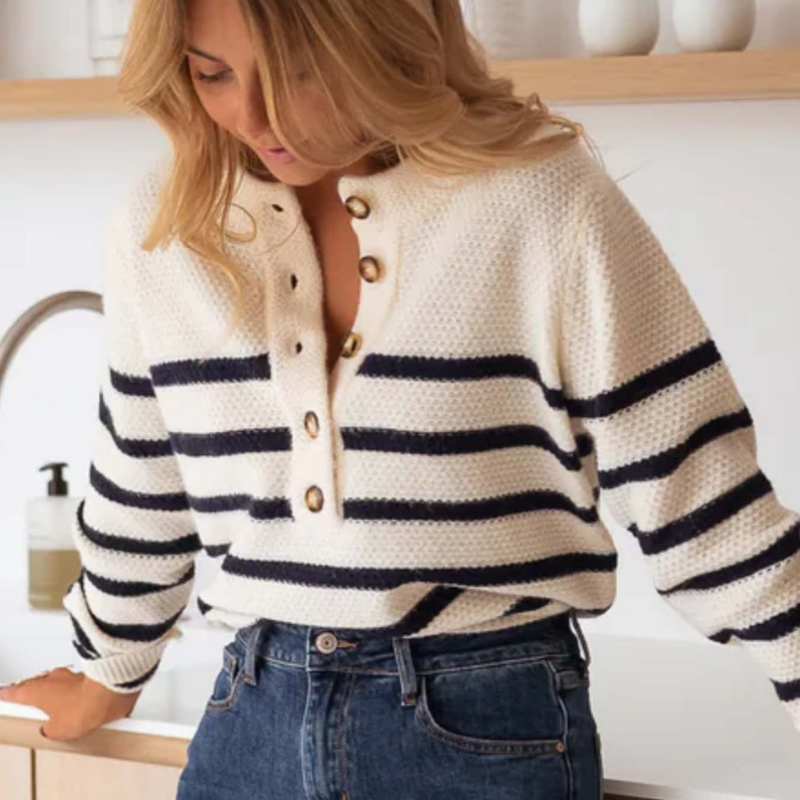 Adelle™- Stripete Strikkegenser