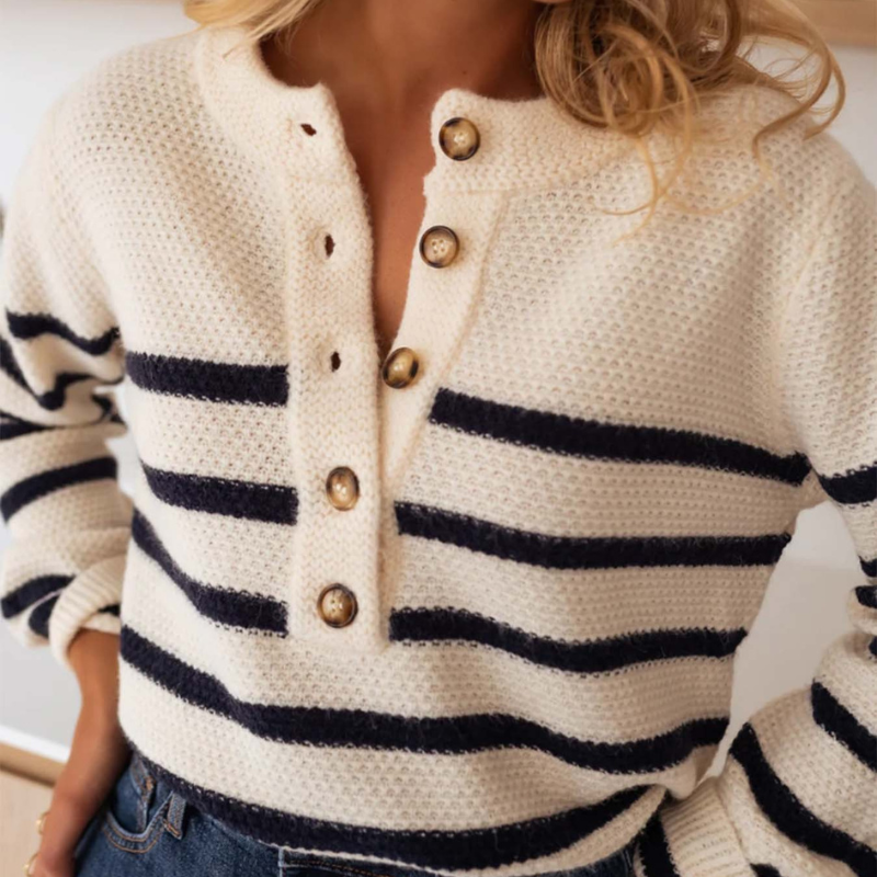 Adelle™- Stripete Strikkegenser