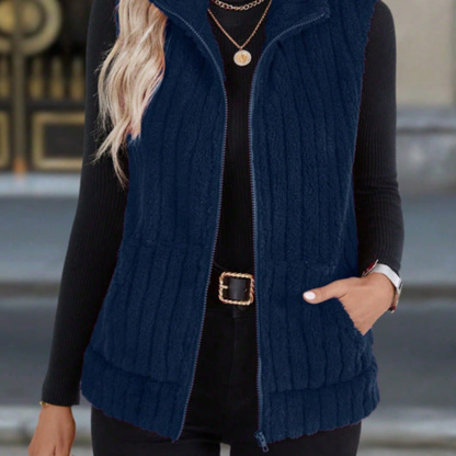 Elaine™- Varm Ribbet Fleecevest