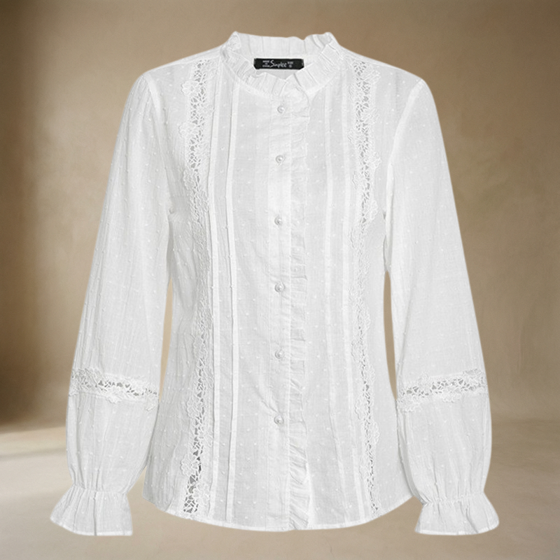 Emilie™ - Blonderdetalj Bluse