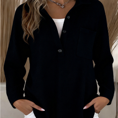 Beth™- Vaffelstrikket Topp