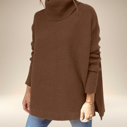 Annelore™ – Høyhalset Lang Strikkegenser