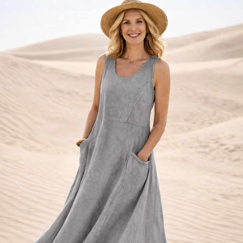 Alicia™ – Ermeløs Maxi Kjole