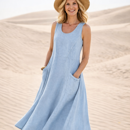 Alicia™ – Ermeløs Maxi Kjole