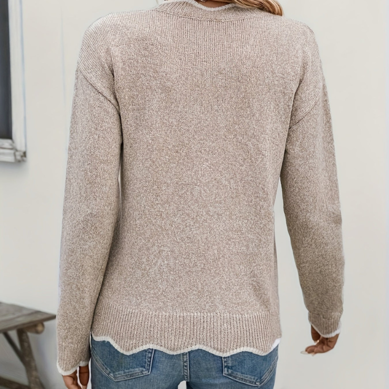 Celeste™ – V-hals Strikkegenser