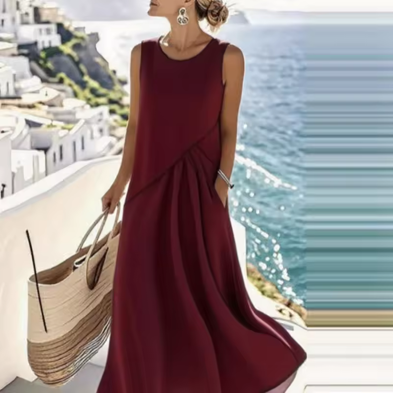 Delilah™- Kjole med V-hals