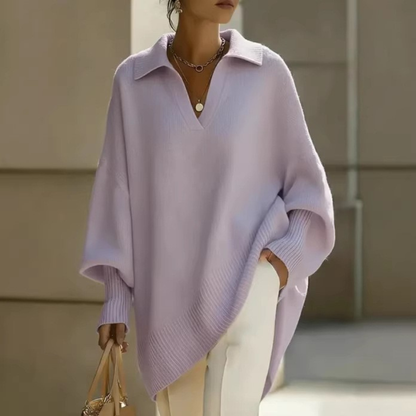 Clarisse™ – V-hals Strikket Genser