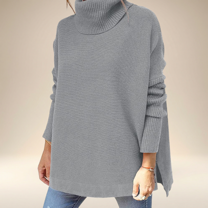 Annelore™ – Høyhalset Lang Strikkegenser