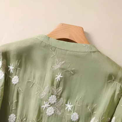 Beverly™- Blomsterbluse i chiffon