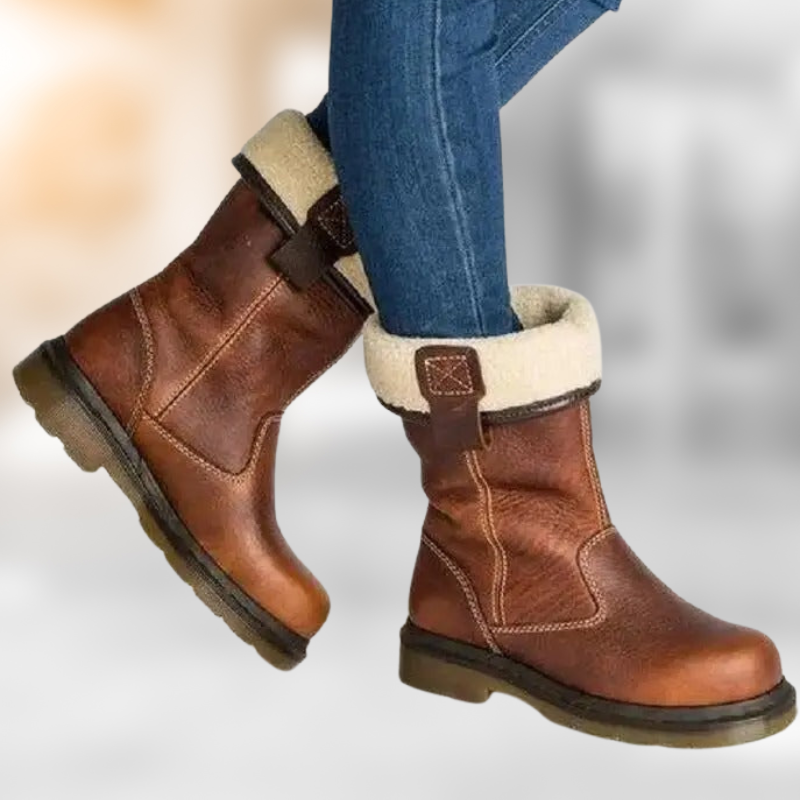 Dana™- Lær Vinterstøvler