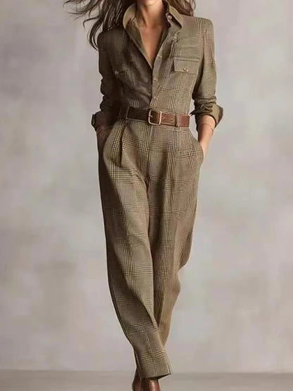 Ellese™ – Plaid Jumpsuit