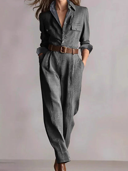 Ellese™ – Plaid Jumpsuit