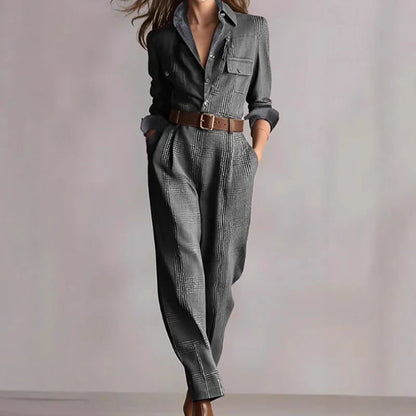 Ellese™ – Plaid Jumpsuit