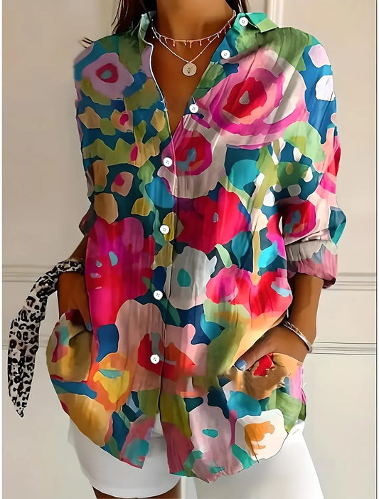 Violy™ – Fargerik bluse