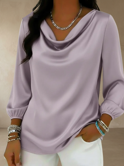 Brooke™ – Elegant Drapert Bluse