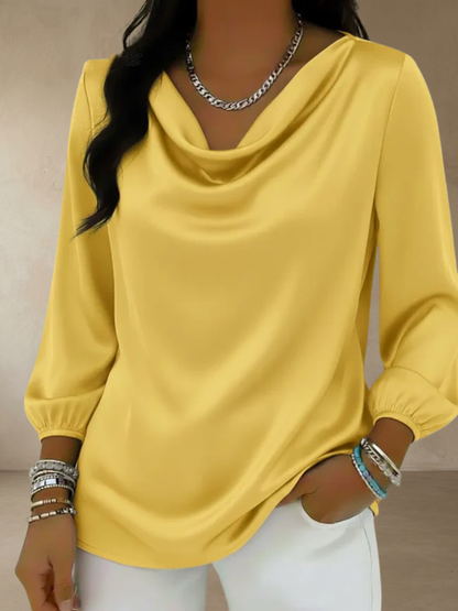 Brooke™ – Elegant Drapert Bluse