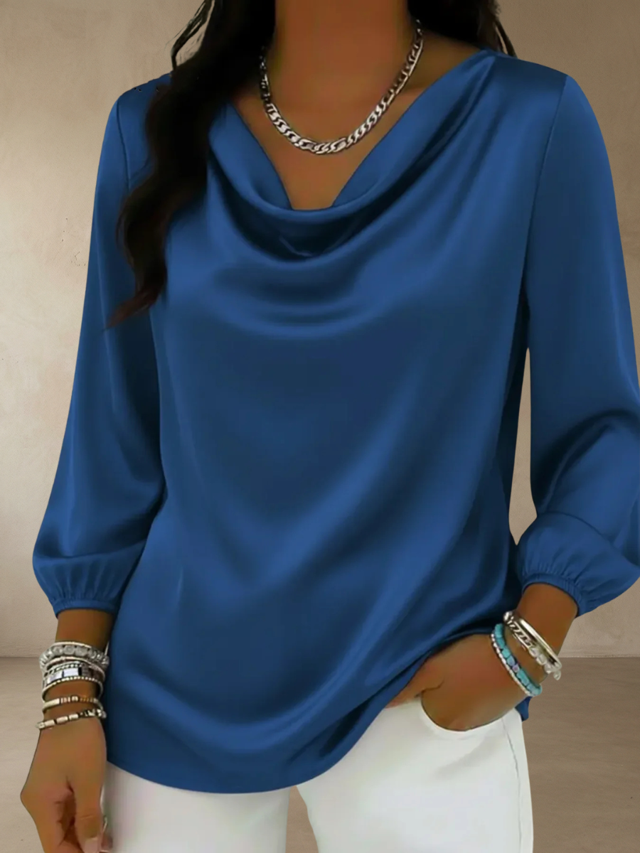 Brooke™ – Elegant Drapert Bluse